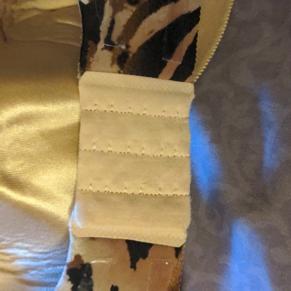 La Senza Strapless Bra C36 Bra Animal Print Cheetah Print Bra 36C - Picture 8 of 16